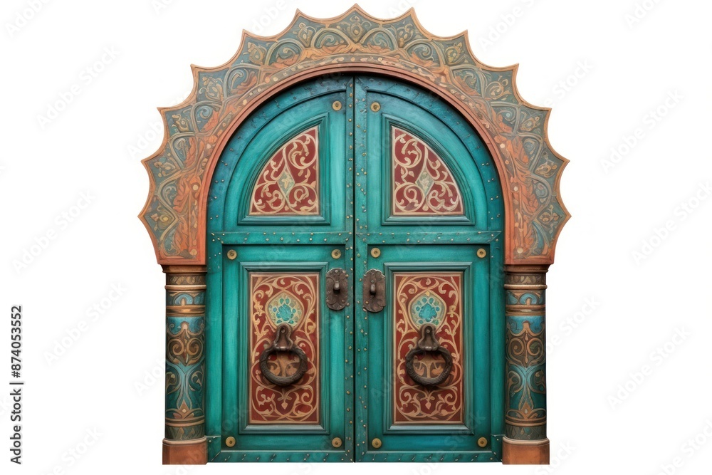 Door architecture gate white background. Door architecture gate white background.