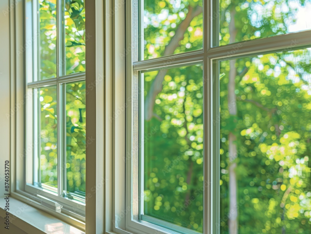 Close-up of Energy Efficient Window Installation Demonstrating Sealing and Insulation Techniques Close-up of Energy Efficient Window Installation Demonstrating Sealing and Insulation Techniques
