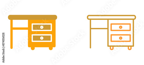 Table with Drawers I Vector Icon