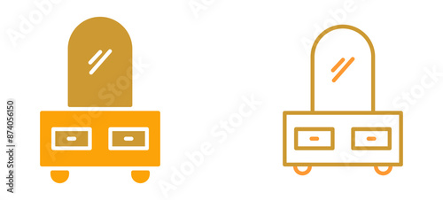 Dressing Table Vector Icon