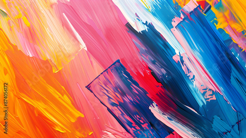 Abstract background of acrylic paints in blue, orange, yellow and red colors,abstract background of paint mixing in water, multicolored abstract background,Colorful Liquid Fluid Wallpaper Background 