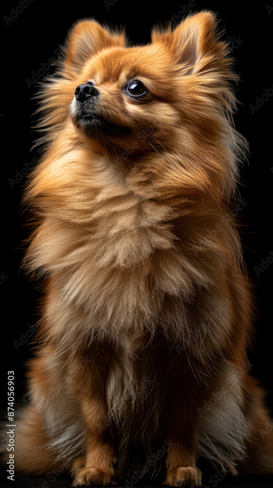 Obraz premium Cute Pomeranian Stock Photos Full HD