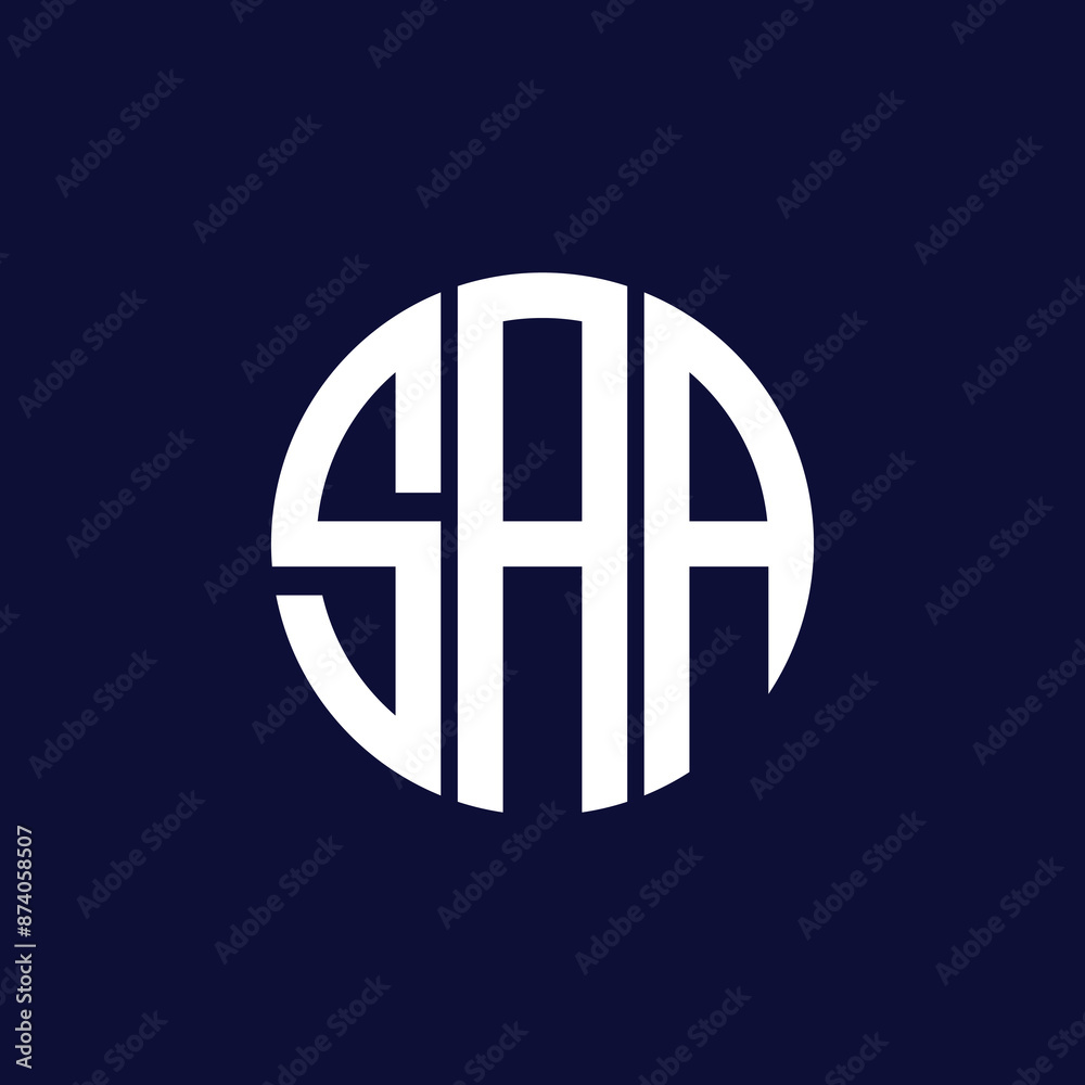 Obraz premium saa circle logo design