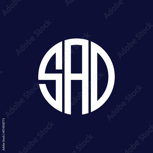 sad circle logo design