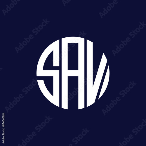 sav circle logo design