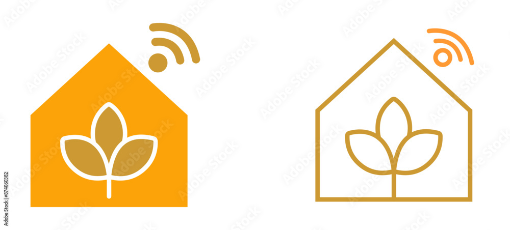 Smart Farm Vector Icon Smart Farm Vector Icon