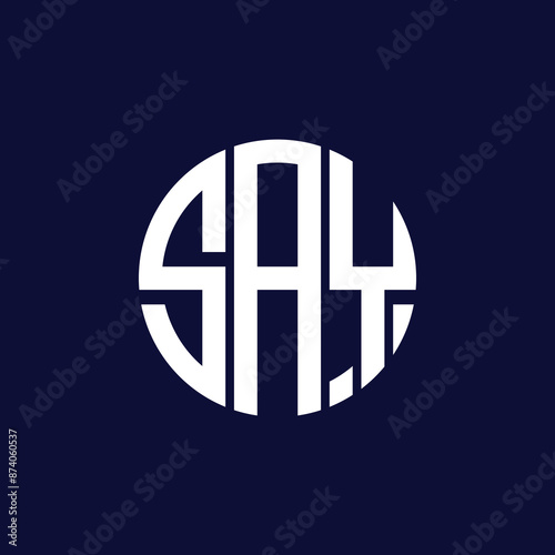 say circle logo design