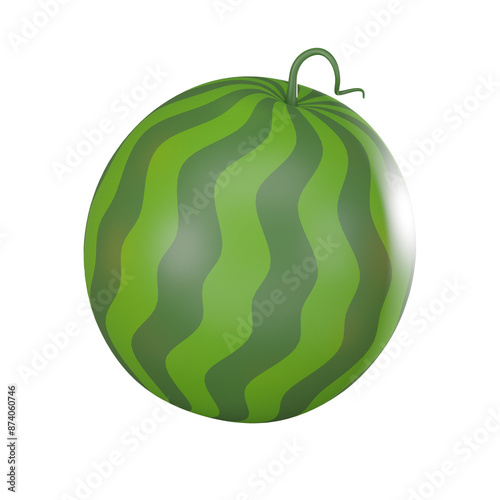 Wallpaper Mural Fresh Watermelon for Summer. 3D Render Torontodigital.ca