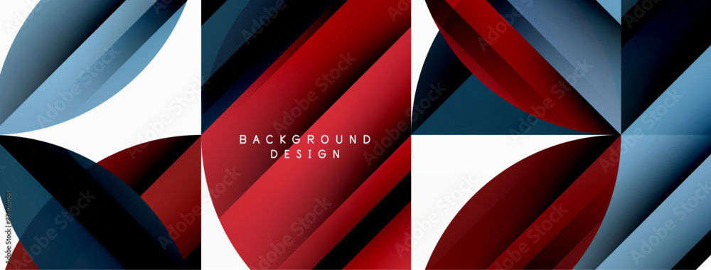 Circles and round shapes geometric minimal background Circles and round shapes geometric minimal background