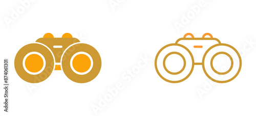 Binocular Vector Icon