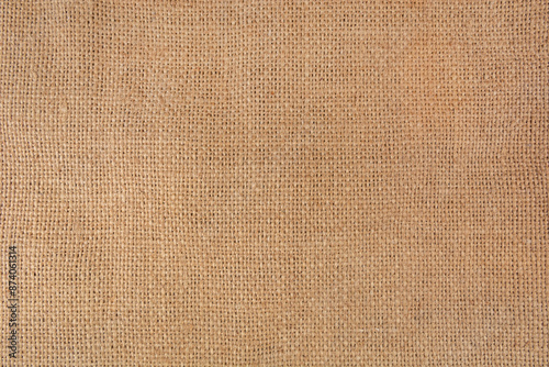 Canvas sack texture background shot in a studio. Empty space for text or design. Beautiful retro and vintage background