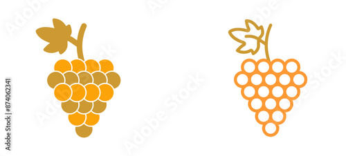 Grapes Vector Icon