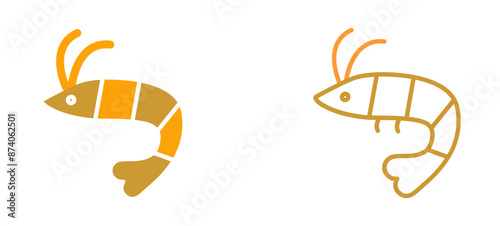 Shrimp Vector Icon