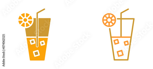 Rainbow Drink Vector Icon