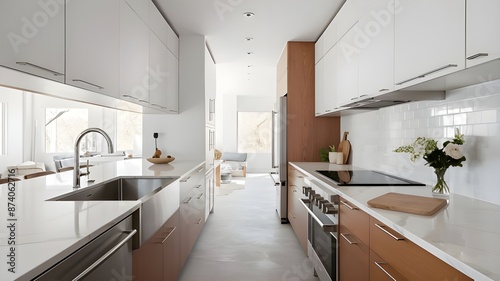 Wallpaper Mural Minimalist Kitchen  Torontodigital.ca