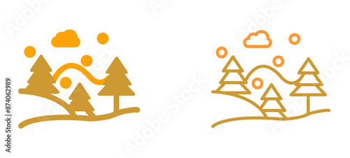 Snow Fall Vector Icon
