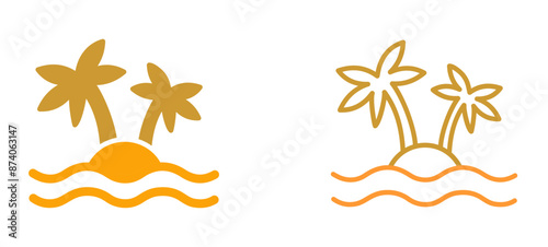Island Vector Icon