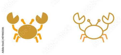 Obraz na plátně Crab Vector Icon