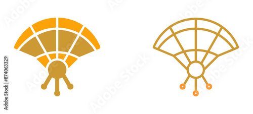 Hand Fan Vector Icon