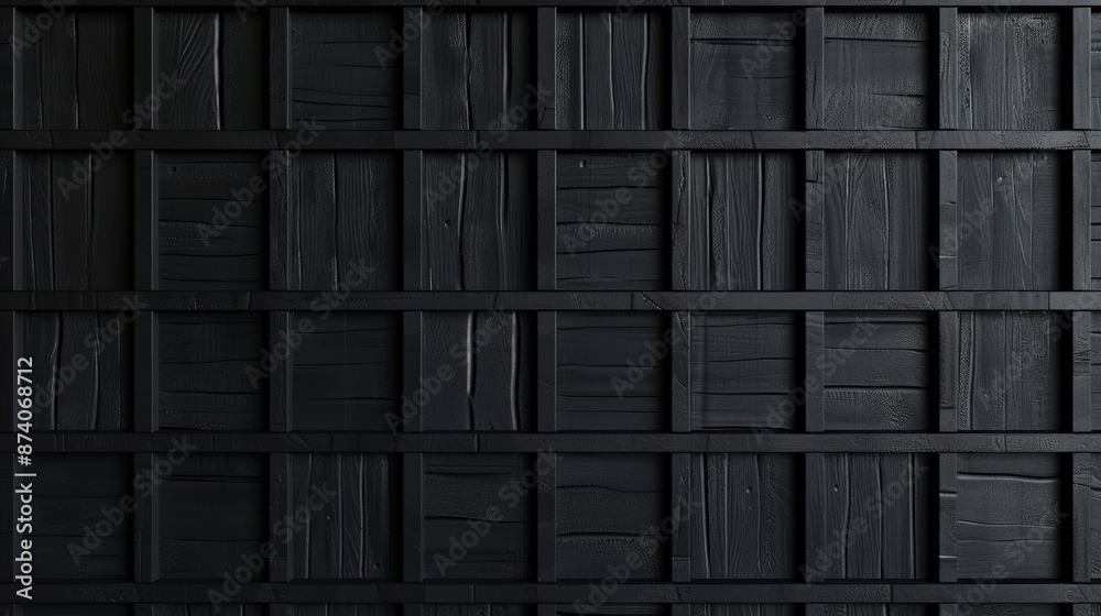 Black wood fence background. Black wood texture. Black wood fence background. Black wood texture.