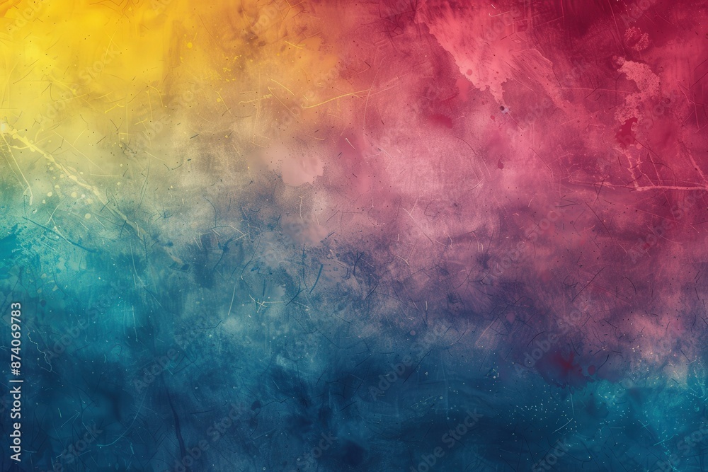 Obraz premium Abstract Surreal Digital Blurred Gradient Background with Vibrant Colors