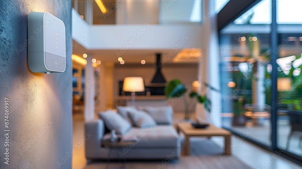 Secure Home Monitoring: Close-up of Motion Sensor Installation in Key Areas for Total Protection Secure Home Monitoring: Close-up of Motion Sensor Installation in Key Areas for Total Protection