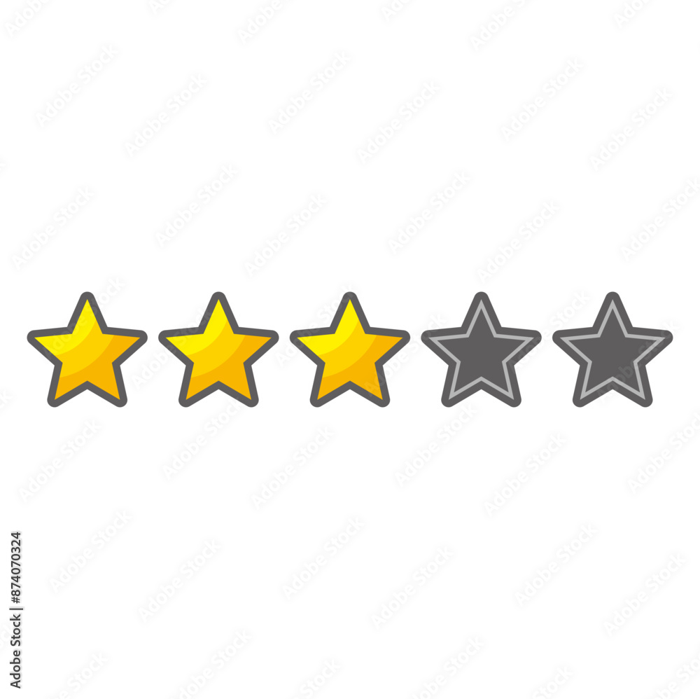 Star Rating Icon Vector 