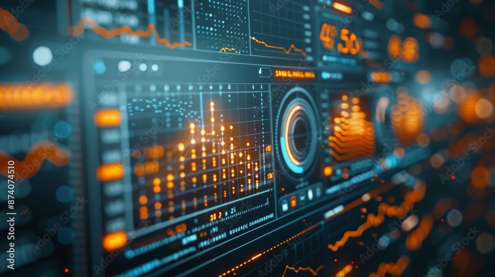 Complex Data Dashboards with Bright Graphics Complex Data Dashboards with Bright Graphics