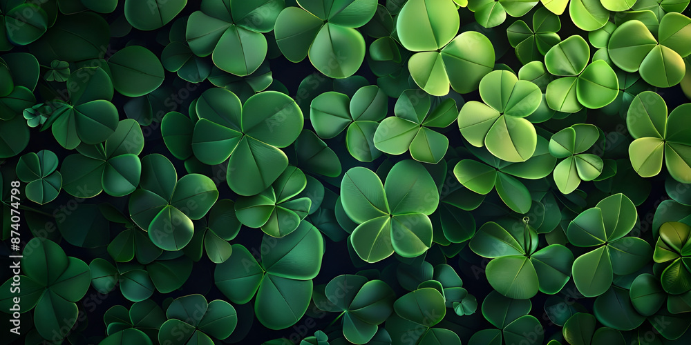 Clover leaf's background Clover leaf's background