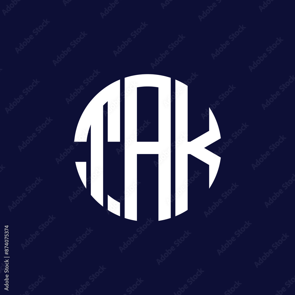 Obraz premium tak circle logo design