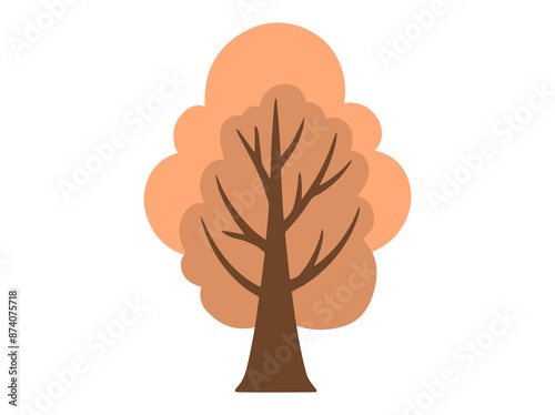 Autumn Tree Fall Background Illustration