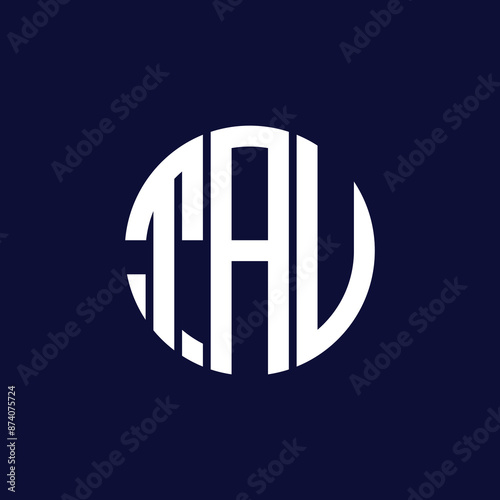 tau circle logo design