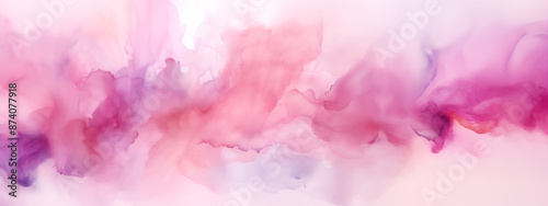 Abstract pink background. Pink wide banner background © Pakhnyushchyy