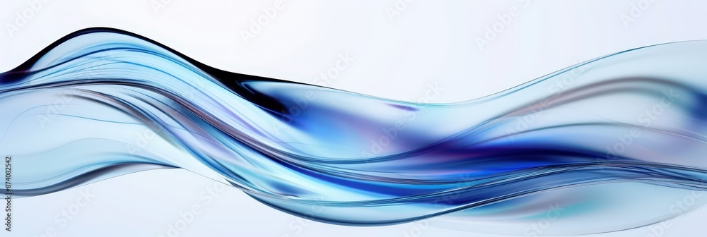 Abstract Blue Wave Design Abstract Blue Wave Design
