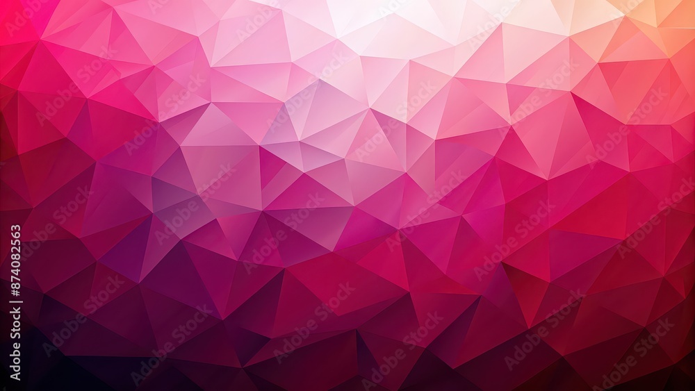 Obraz premium Abstract pink and red geometric low poly background wallpaper, geometric, abstract, low poly, background, wallpaper, design