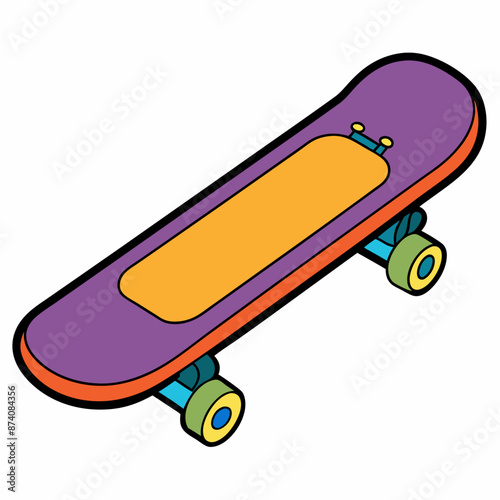 skateboard clipart cartoon Illustration drawing