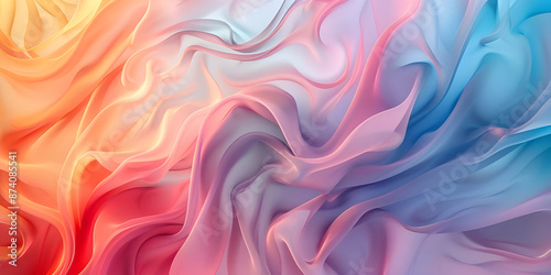 Solid Color Soft and liquid color waves background