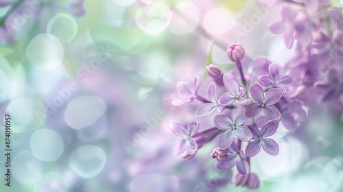 Soft Lilac and Mint Green Pastel Background AI Generated.