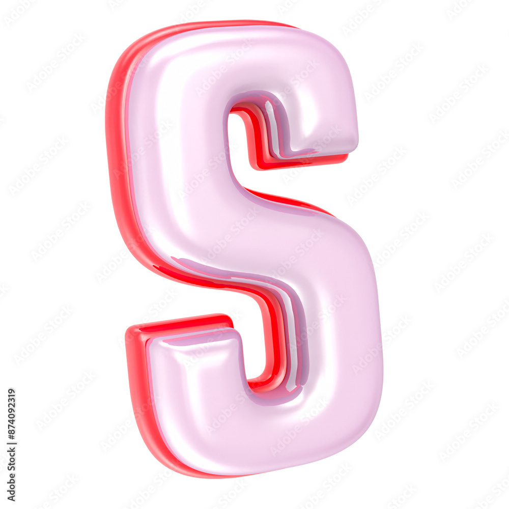 Dollar Pink 3D Render With White Background Dollar Pink 3D Render With White Background