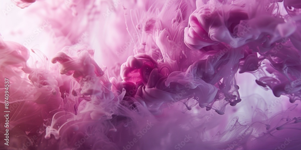 Fototapeta premium Pink and Purple Substance Close Up
