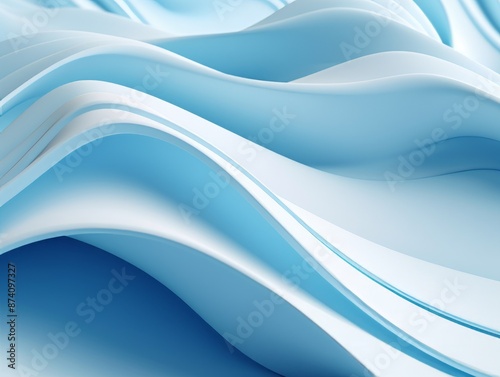 Abstract blue swirling vortex with rippled, wavy background.