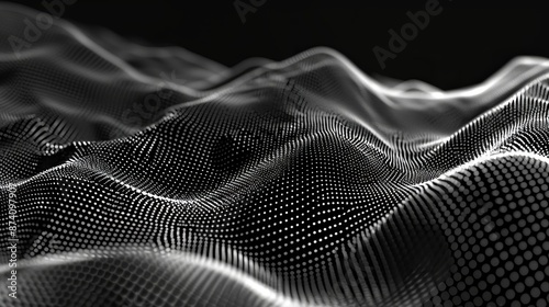 An abstract black and white...