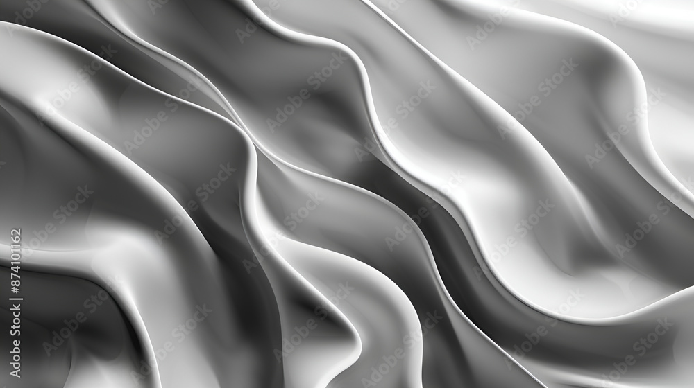 Abstract white and black background. Modern background concept,3d render of abstract background with smooth wavy lines in black and white colors,Metallic abstract wavy liquid background Abstract white and black background. Modern background concept,3d render of abstract background with smooth wavy lines in black and white colors,Metallic abstract wavy liquid background