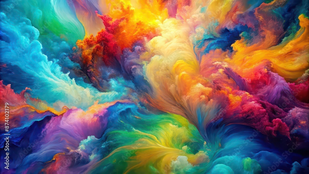 Abstract painting background with vibrant colors and fluid textures, art, paint, creative, colorful, modern, design Abstract painting background with vibrant colors and fluid textures, art, paint, creative, colorful, modern, design