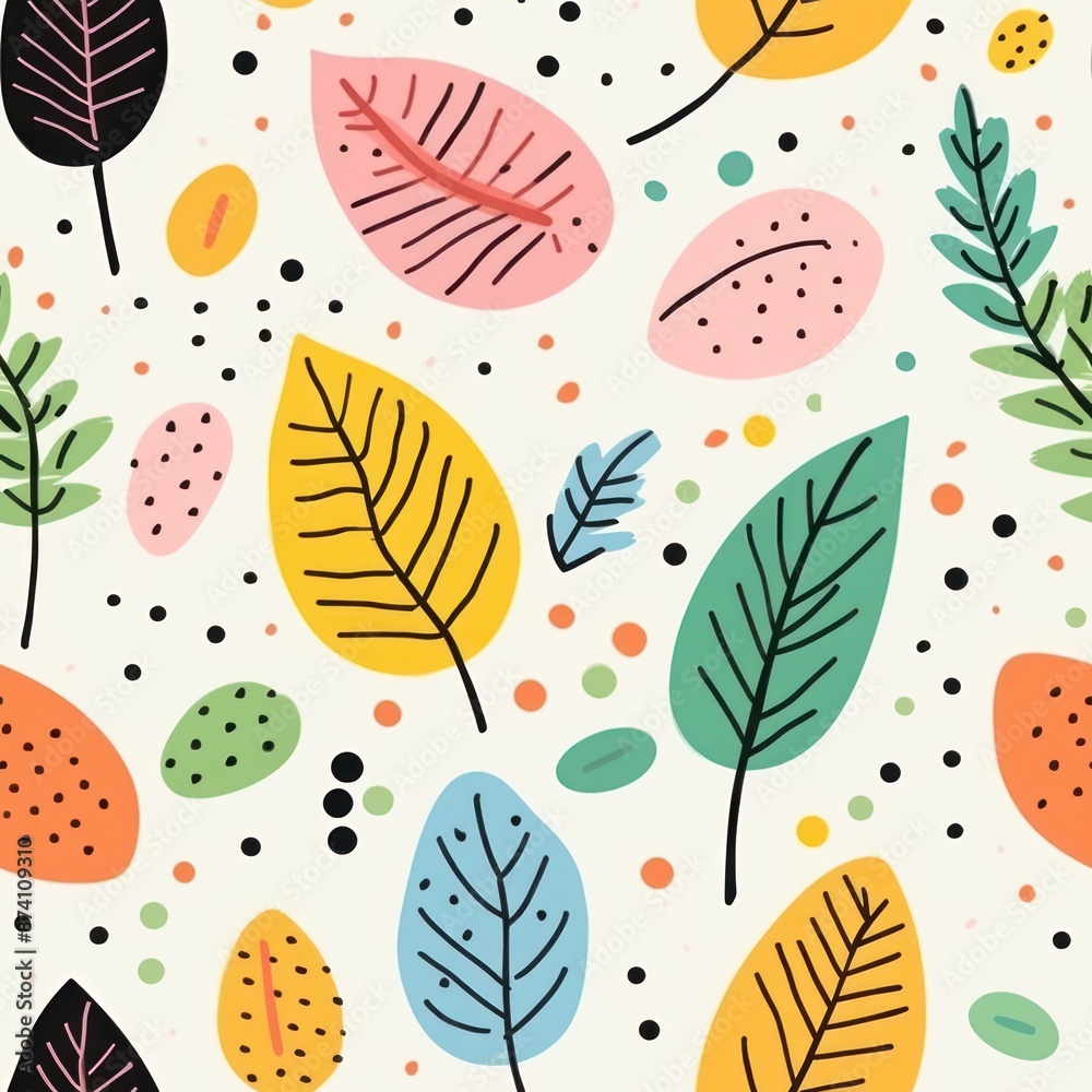 Cute leaf summer pattern plant backgrounds. Cute leaf summer pattern plant backgrounds.