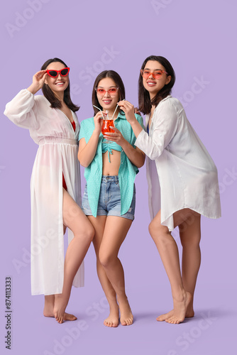 Beautiful young women with ...