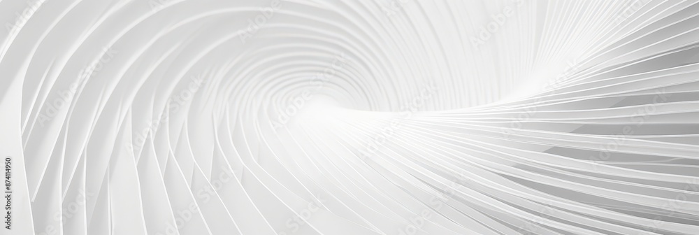 Obraz premium Abstract White Swirling Lines