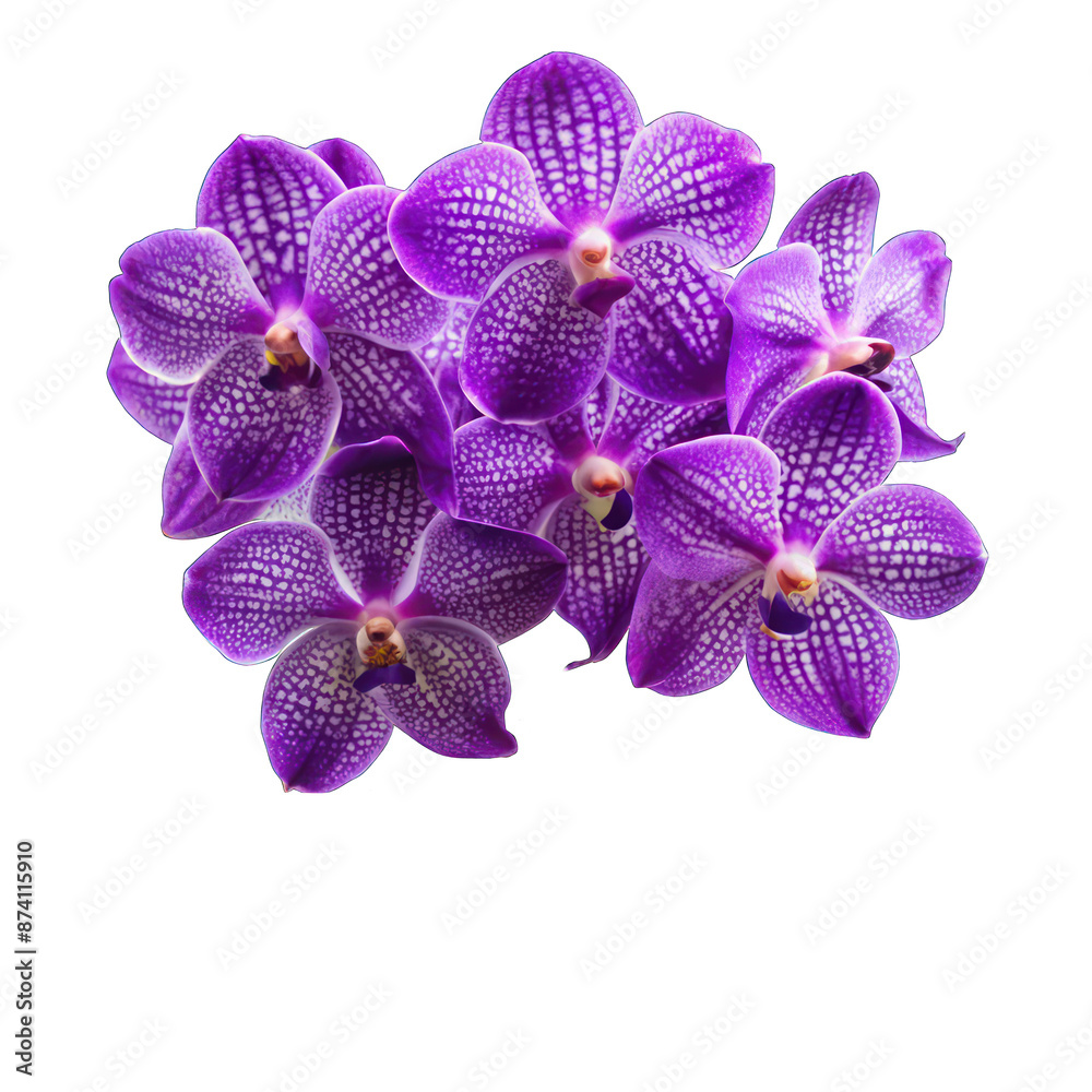 Purple vanda coerulea isolated on transparent background Purple vanda coerulea isolated on transparent background