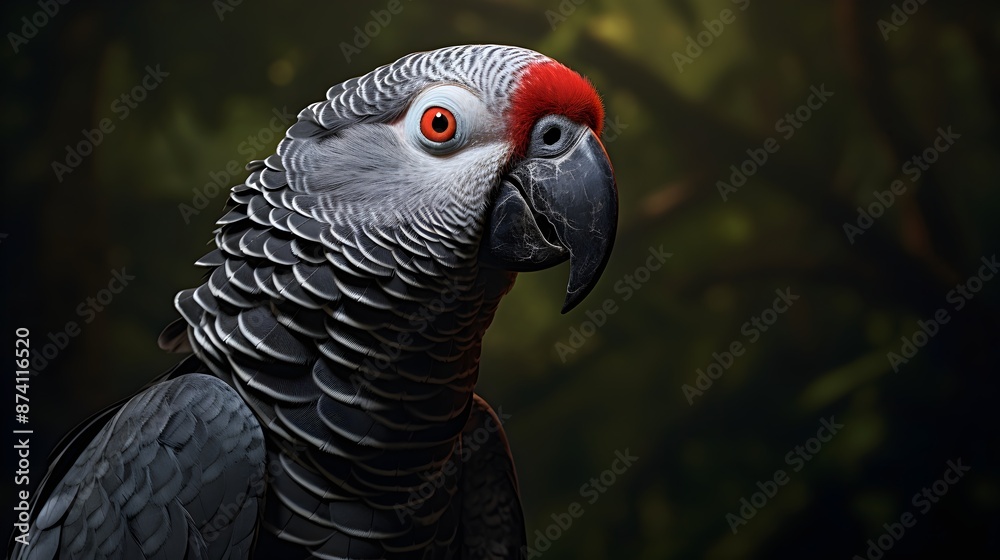 Fototapeta premium African Grey Parrot UHD Wallpaper