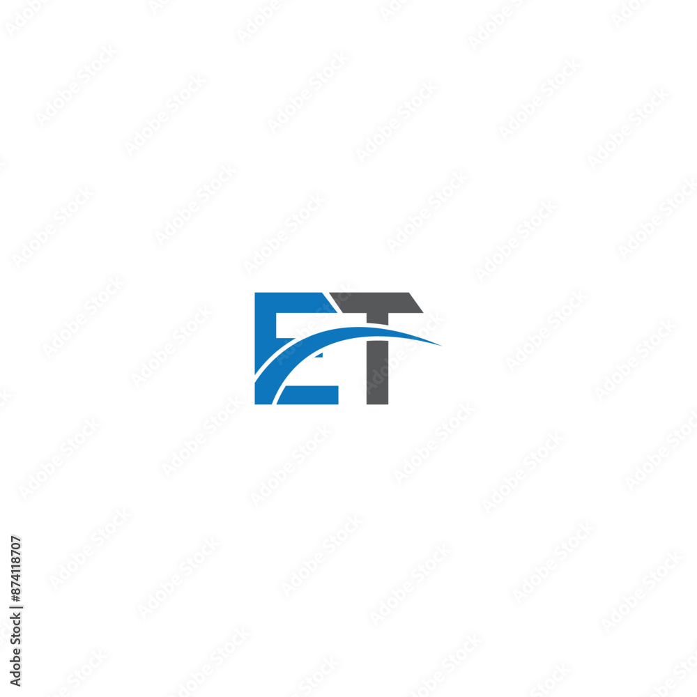 et alphabet letter, et vector logo, ET logo design vector template et alphabet letter, et vector logo, ET logo design vector template